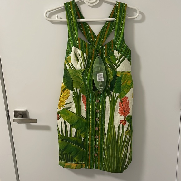 FARM RIO Fresh Forest Scarf Mini Dress - Picture 10 of 10